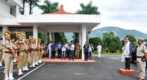 Guard of Honour to the outgoing Governor Shri JP Rajkhowa at Raj Bhavan, Itanagar on 13th September 2016